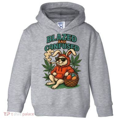  Rabbit Blazed And Confused Cool Bunny Easter Day 420 Tank Top Toddler Hoodie