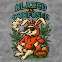  Rabbit Blazed And Confused Cool Bunny Easter Day 420 Tank Top Toddler Hoodie thumb 2