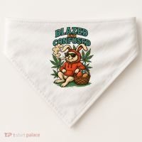  Rabbit Blazed And Confused Cool Bunny Easter Day 420 Tank Top USA-Made Doggie Bandana thumb 0
