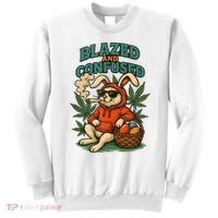  Rabbit Blazed And Confused Cool Bunny Easter Day 420 Tank Top Sweatshirt thumb 0