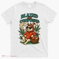  Rabbit Blazed And Confused Cool Bunny Easter Day 420 Tank Top T-Shirt thumb 0
