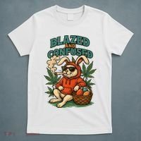  Rabbit Blazed And Confused Cool Bunny Easter Day 420 Tank Top T-Shirt thumb 5