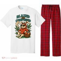  Rabbit Blazed And Confused Cool Bunny Easter Day 420 Tank Top Pajama Set thumb 0