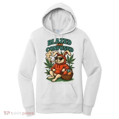  Rabbit Blazed And Confused Cool Bunny Easter Day 420 Tank Top Women's Hoodie
