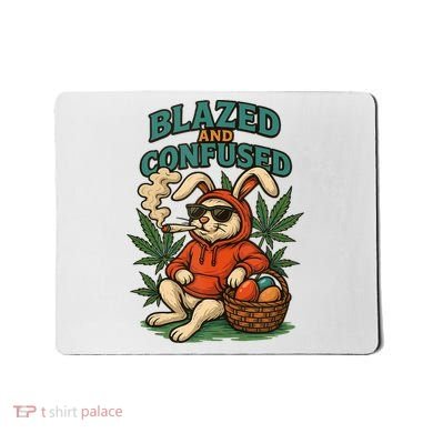  Rabbit Blazed And Confused Cool Bunny Easter Day 420 Tank Top Mousepad