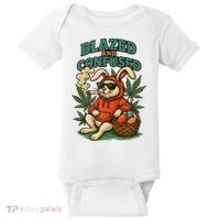  Rabbit Blazed And Confused Cool Bunny Easter Day 420 Tank Top Baby Bodysuit thumb 0