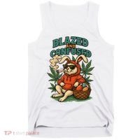  Rabbit Blazed And Confused Cool Bunny Easter Day 420 Tank Top Tank Top thumb 0