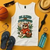  Rabbit Blazed And Confused Cool Bunny Easter Day 420 Tank Top Tank Top thumb 4