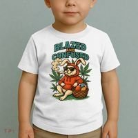  Rabbit Blazed And Confused Cool Bunny Easter Day 420 Tank Top Toddler T-Shirt thumb 2