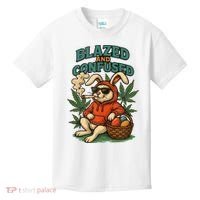  Rabbit Blazed And Confused Cool Bunny Easter Day 420 Tank Top Kids T-Shirt thumb 0