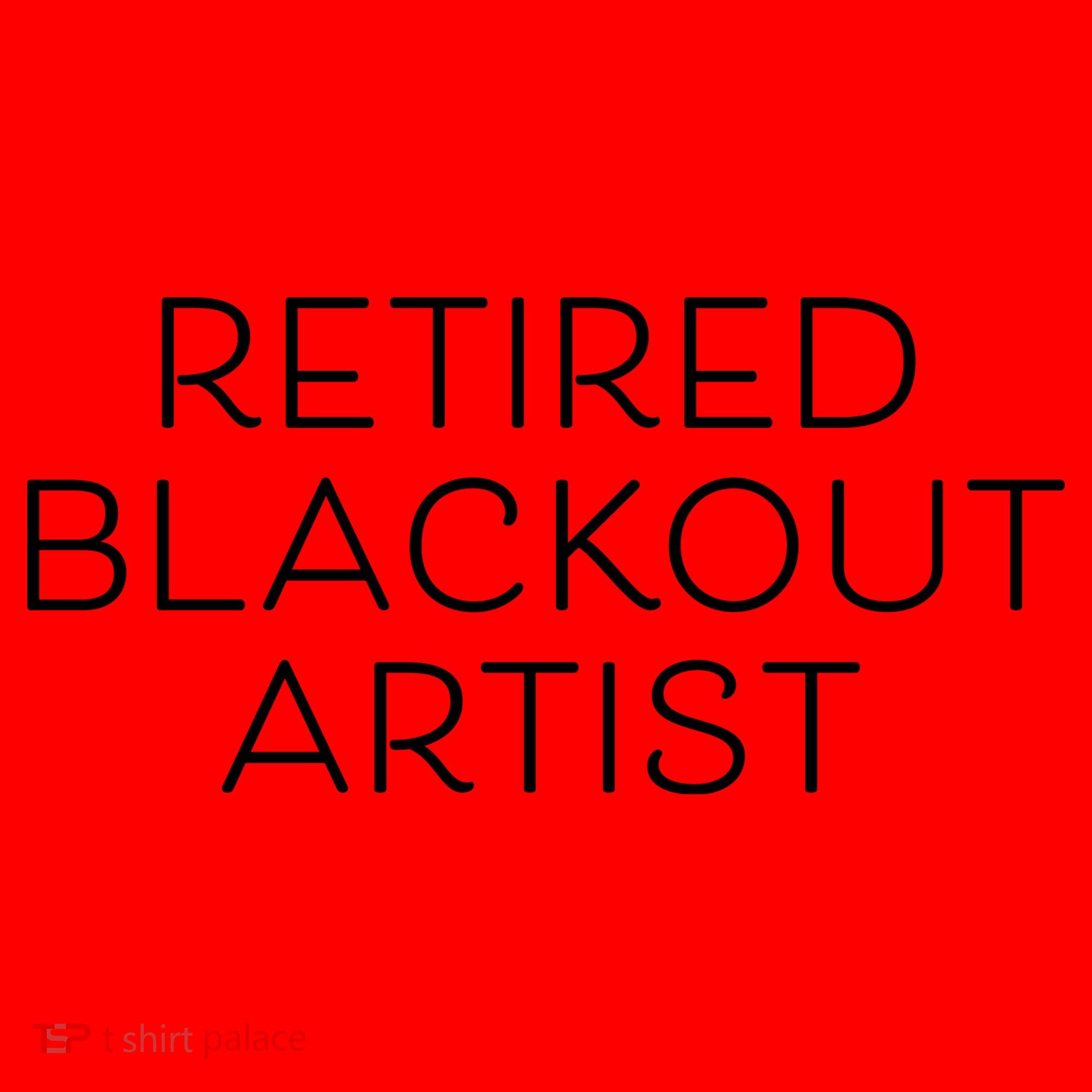 Retired Blackout Artist Santa Hat