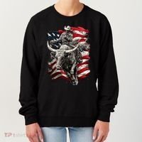 Rodeo Bucking Bull Riding Cowboy Western Women's Sweatshirt thumb 0