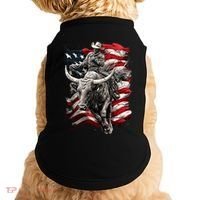 Rodeo Bucking Bull Riding Cowboy Western Doggie Tank thumb 0