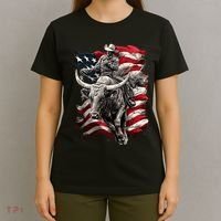 Rodeo Bucking Bull Riding Cowboy Western T-Shirt thumb 4
