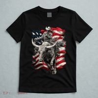 Rodeo Bucking Bull Riding Cowboy Western T-Shirt thumb 5