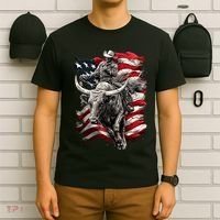 Rodeo Bucking Bull Riding Cowboy Western T-Shirt thumb 6