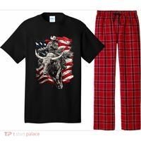 Rodeo Bucking Bull Riding Cowboy Western Pajama Set thumb 0