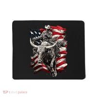 Rodeo Bucking Bull Riding Cowboy Western Mousepad thumb 0