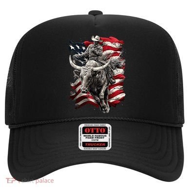 Rodeo Bucking Bull Riding Cowboy Western Hat