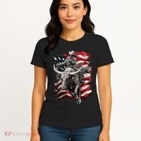 Rodeo Bucking Bull Riding Cowboy Western Women's T-Shirt thumb 4