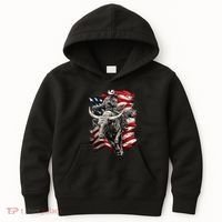 Rodeo Bucking Bull Riding Cowboy Western Kids Hoodie thumb 0