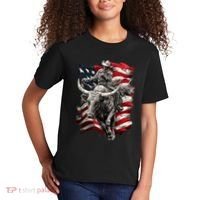 Rodeo Bucking Bull Riding Cowboy Western Kids T-Shirt thumb 2