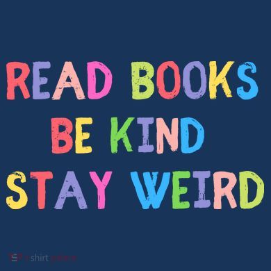 Read Books Be Kind Stay Weird Doggie Tank