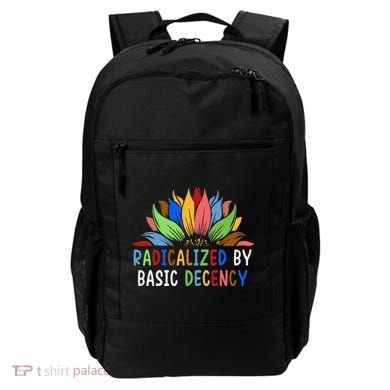 Radicalized By Basic Decency Sunflower Backpack