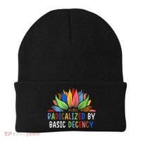 Radicalized By Basic Decency Sunflower Beanie thumb 0