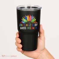 Radicalized By Basic Decency Sunflower Tumbler thumb 2