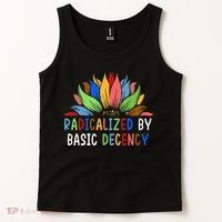 Radicalized By Basic Decency Sunflower Tank Top thumb 2