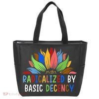 Radicalized By Basic Decency Sunflower Tote Bag thumb 0