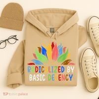 Radicalized By Basic Decency Sunflower Hoodie thumb 4