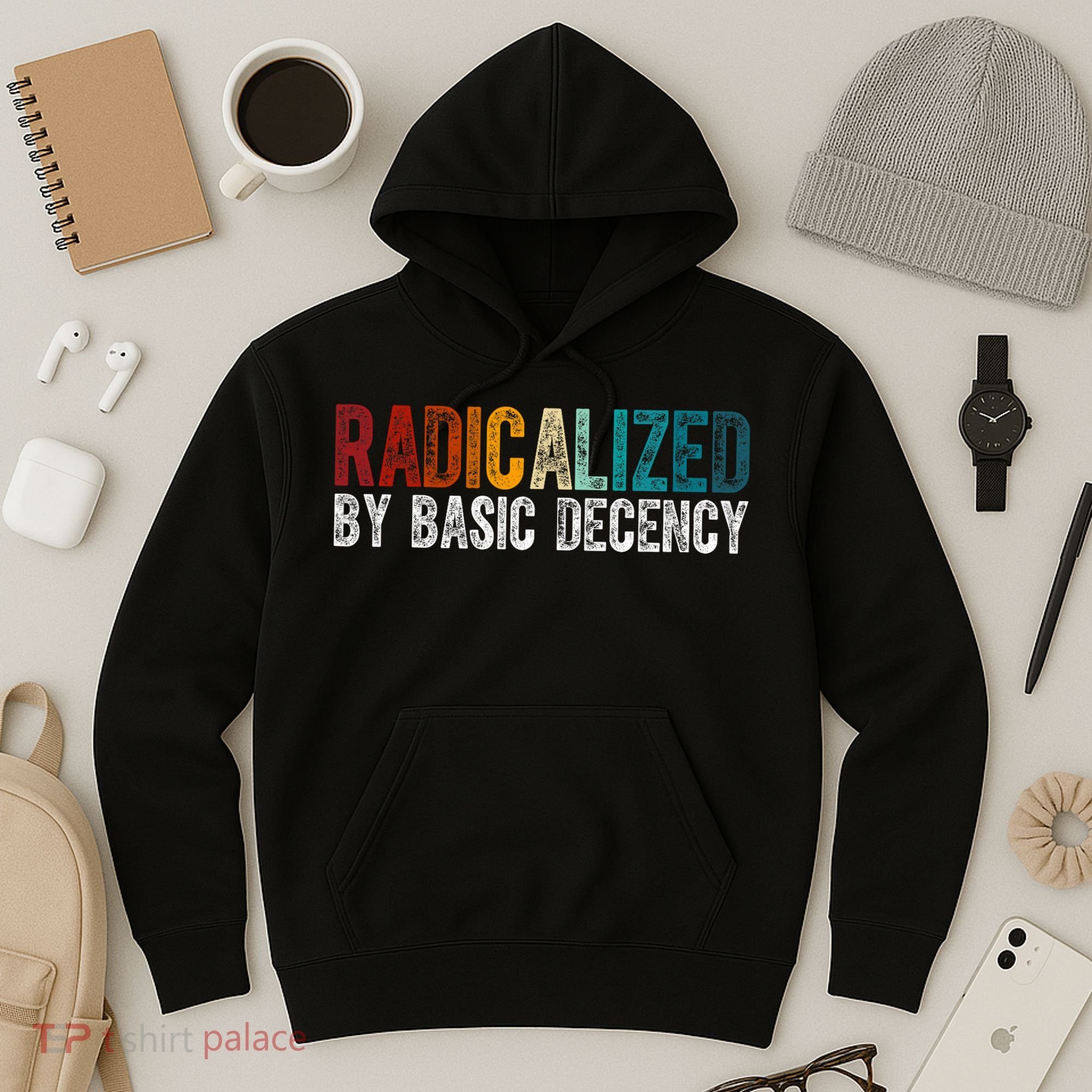 Radicalized By Basic Decency Funny Social Democracy Hoodie