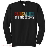 Radicalized By Basic Decency Funny Social Democracy Sweatshirt thumb 0