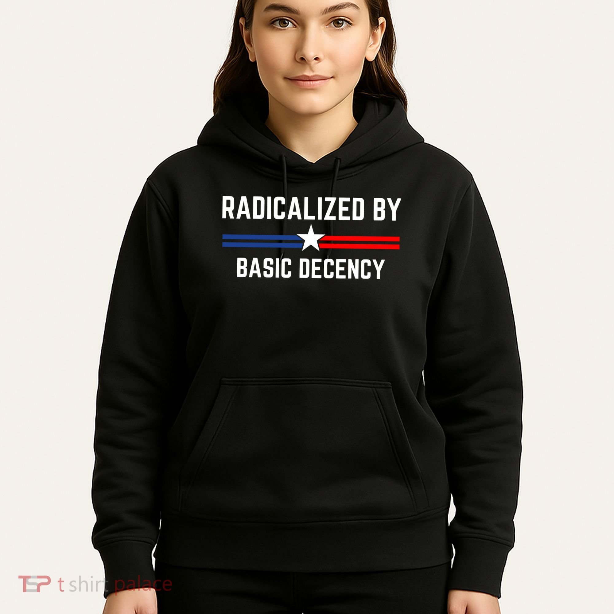 Radicalized By Basic Decency Funny Social Democracy  Hoodie