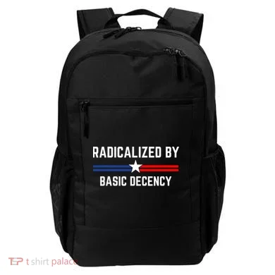 Radicalized By Basic Decency Funny Social Democracy  Backpack