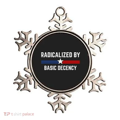 Radicalized By Basic Decency Funny Social Democracy  Ornament
