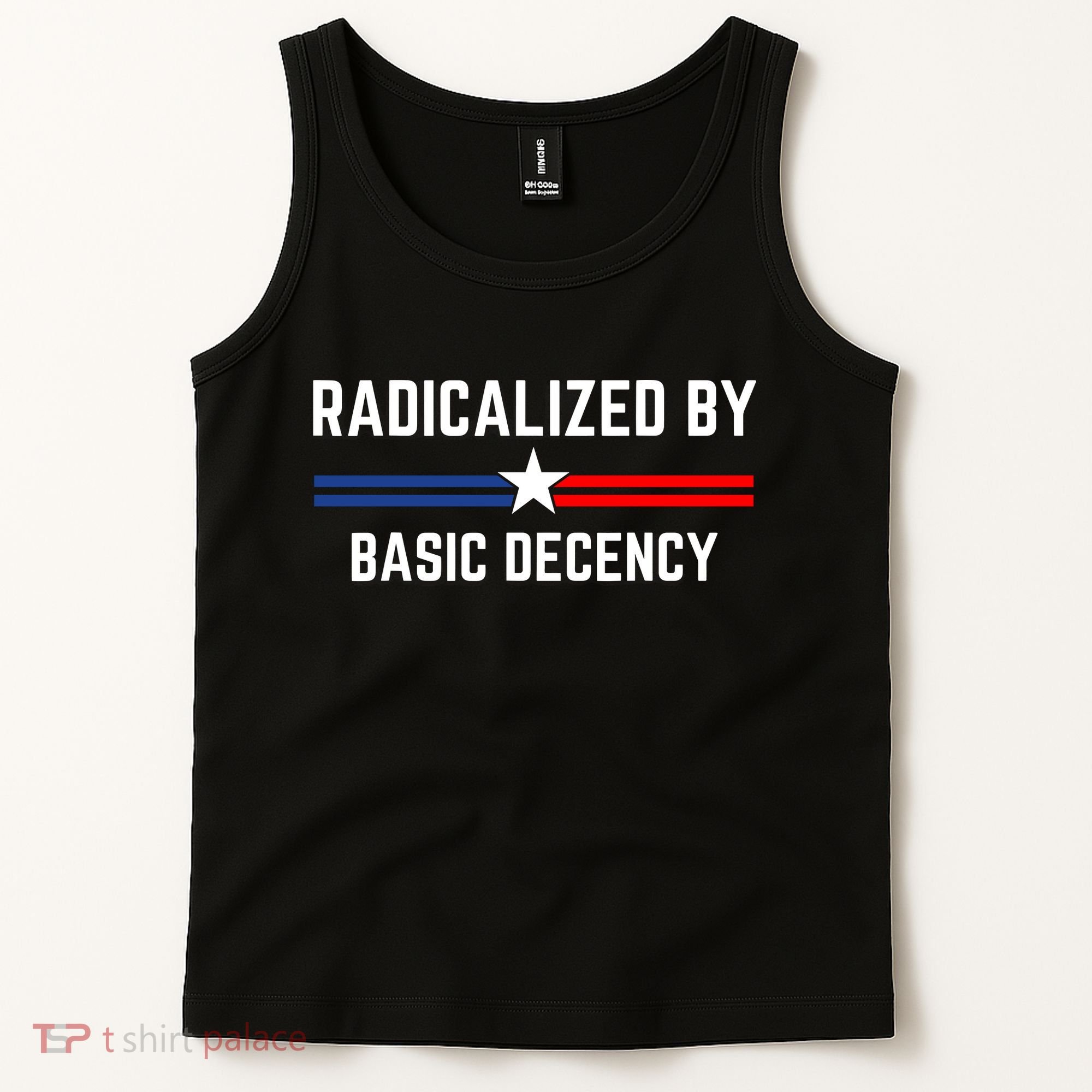 Radicalized By Basic Decency Funny Social Democracy  Tank Top