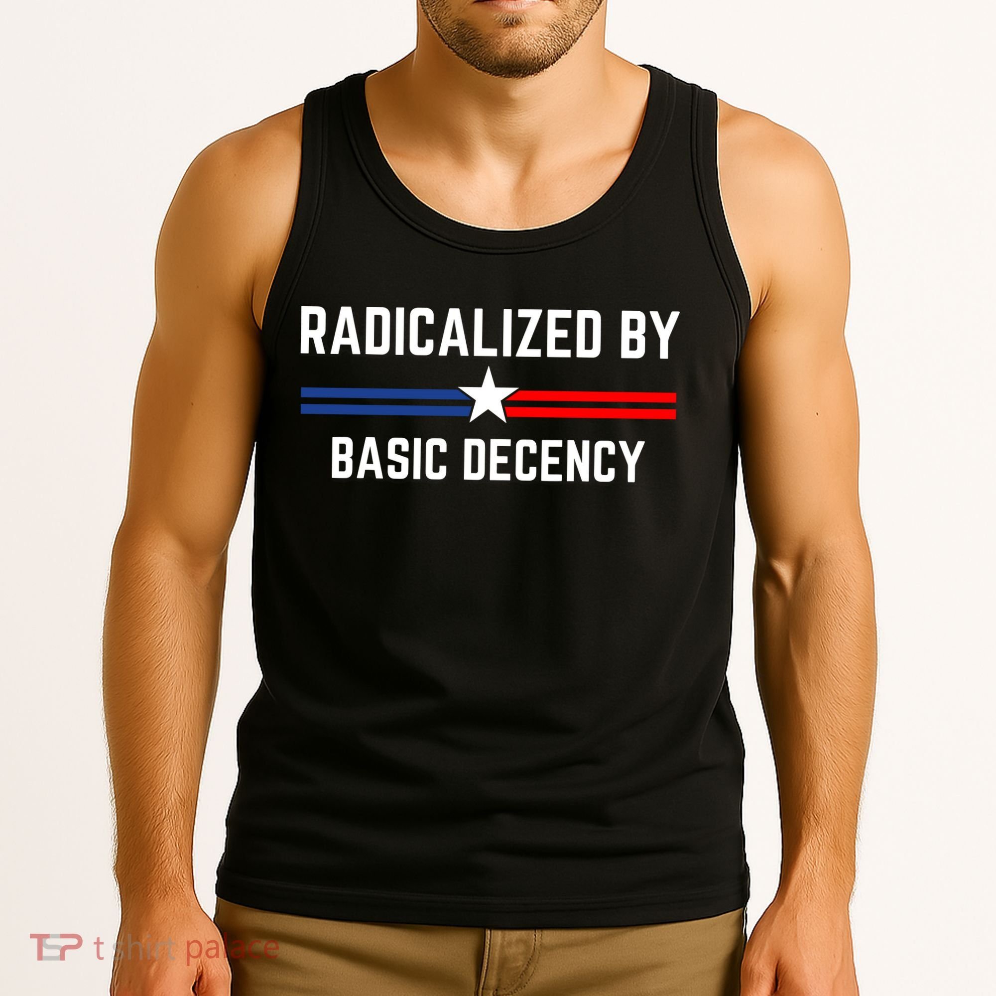 Radicalized By Basic Decency Funny Social Democracy  Tank Top