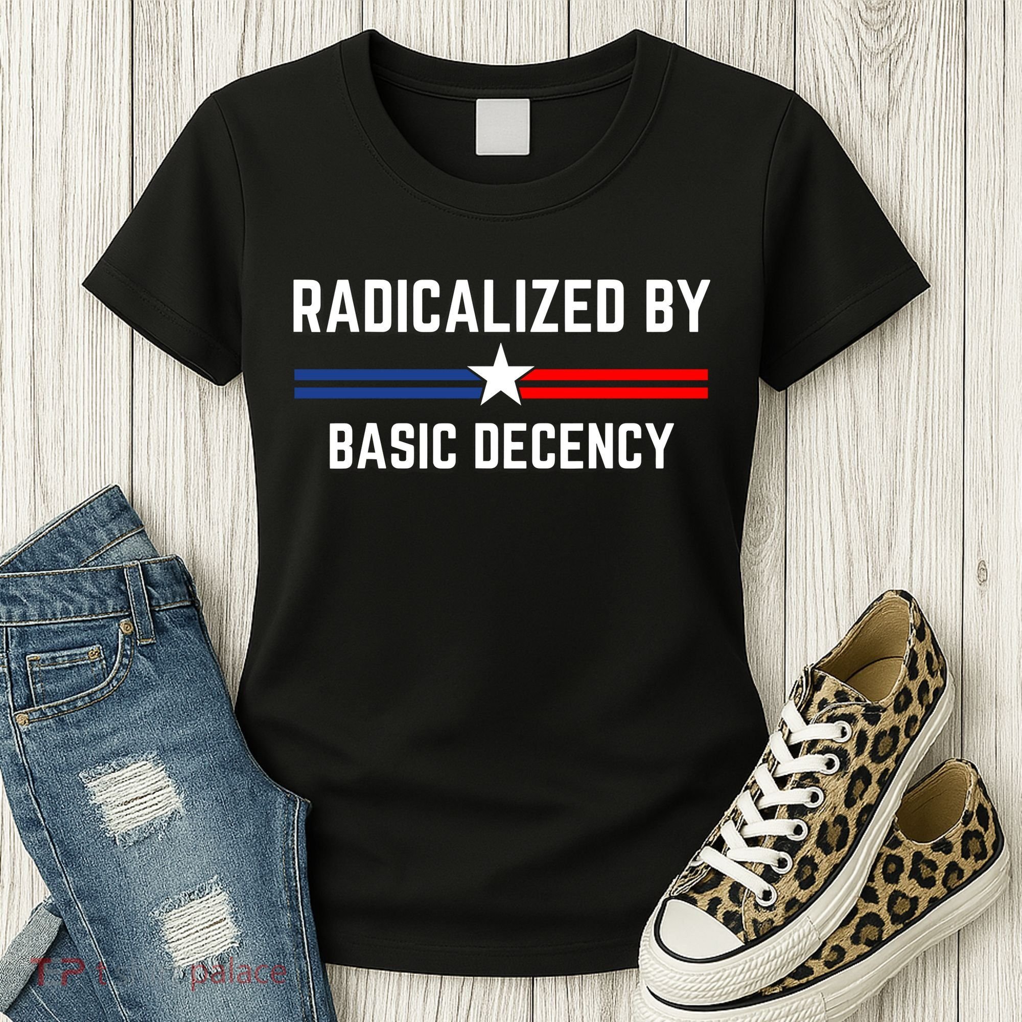 Radicalized By Basic Decency Funny Social Democracy  Women's T-Shirt
