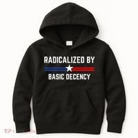 Radicalized By Basic Decency Funny Social Democracy  Kids Hoodie thumb 0