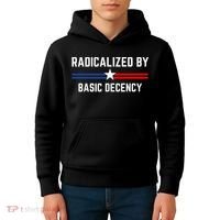 Radicalized By Basic Decency Funny Social Democracy  Kids Hoodie thumb 4