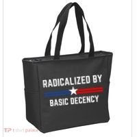 Radicalized By Basic Decency Funny Social Democracy  Tote Bag thumb 2