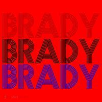 Retro Brady Brady Brady Santa Hat thumb 1