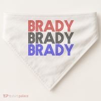 Retro Brady Brady Brady USA-Made Doggie Bandana thumb 0