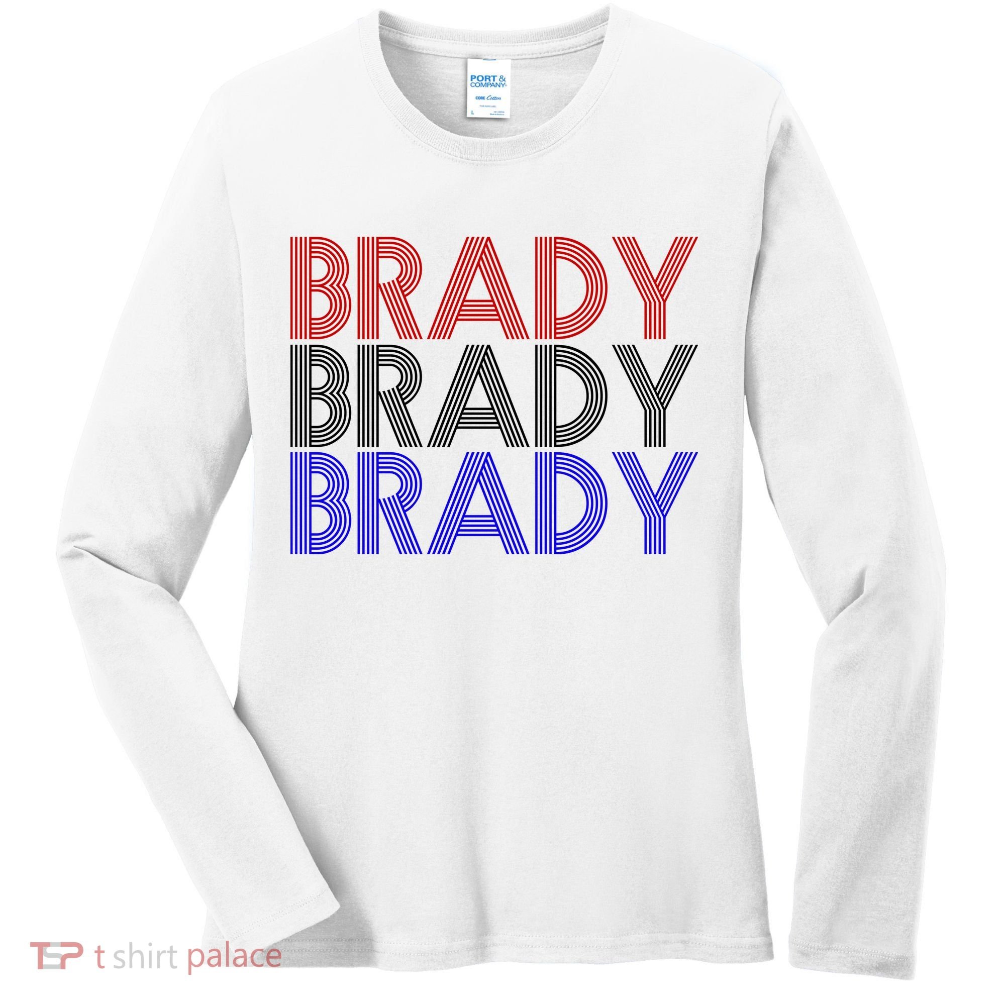 Retro Brady Brady Brady Women's Long Sleeve Shirt
