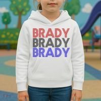 Retro Brady Brady Brady Kids Hoodie thumb 3