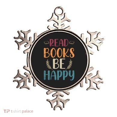 Read Books Be Happy Librarian Book Nerd Gift Reading Cute Gift Ornament