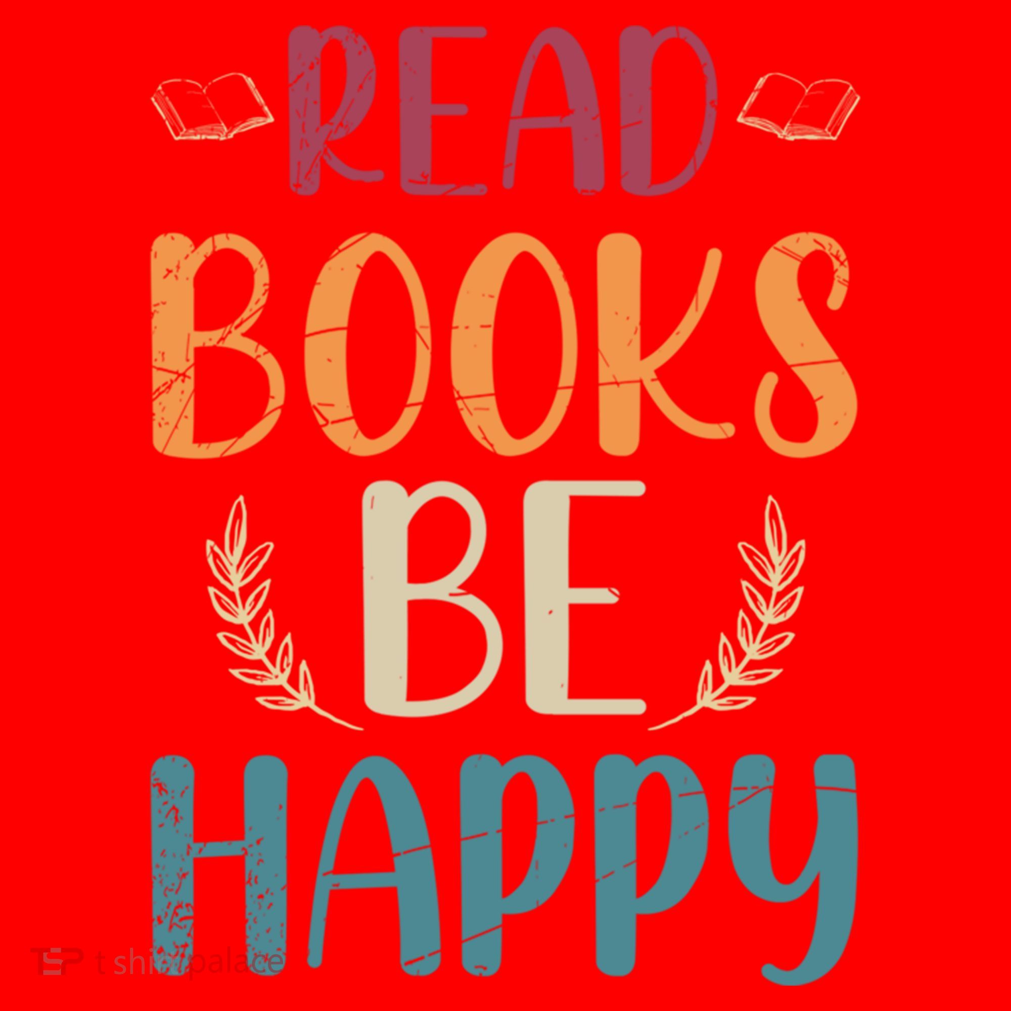 Read Books Be Happy Librarian Book Nerd Gift Reading Cute Gift Santa Hat